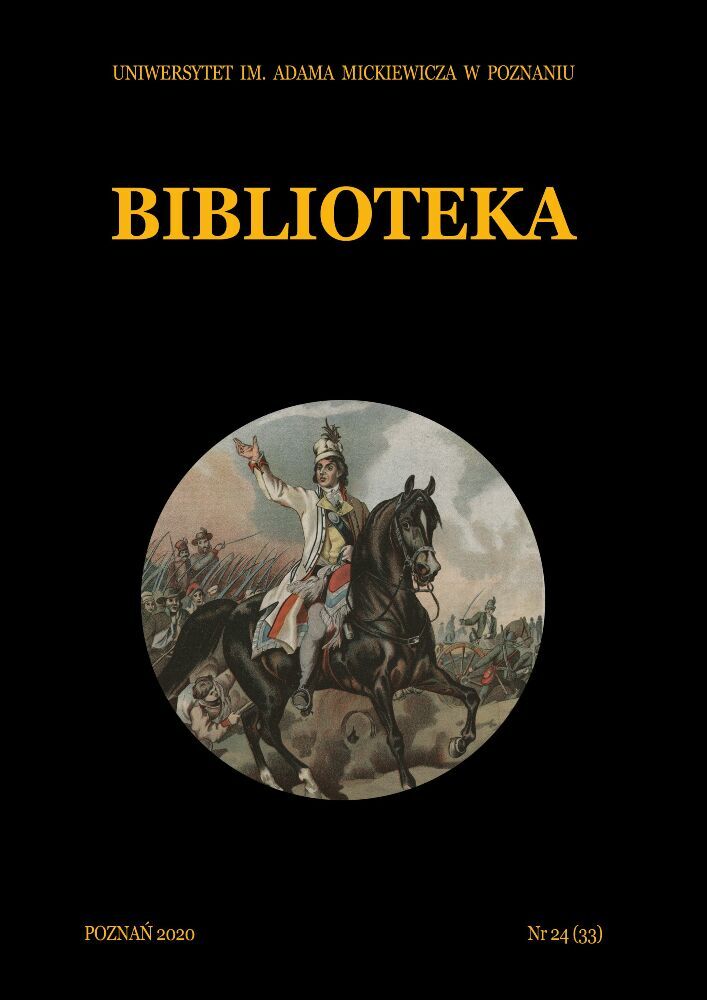 Okładka czasopisma Biblioteka, nr 24 (33), rok 2020