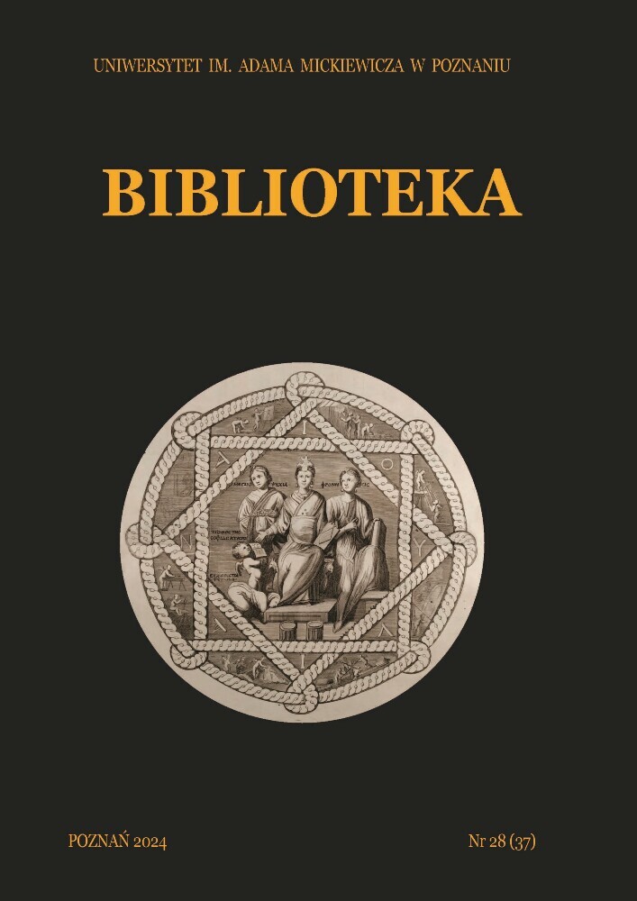 Okładka czasopisma Biblioteka, nr 28 (37), rok 2024