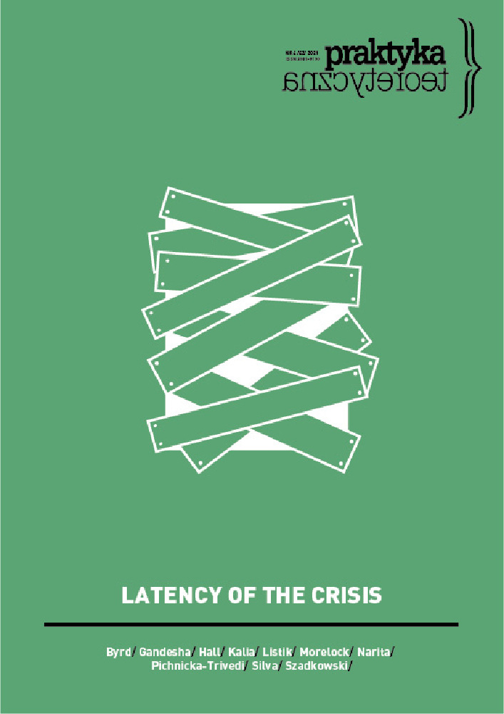 Okładka czasopisma Praktyka Teoretyczna, tom 42, nr 4, rok 2021, tytuł LATENCY OF THE CRISIS