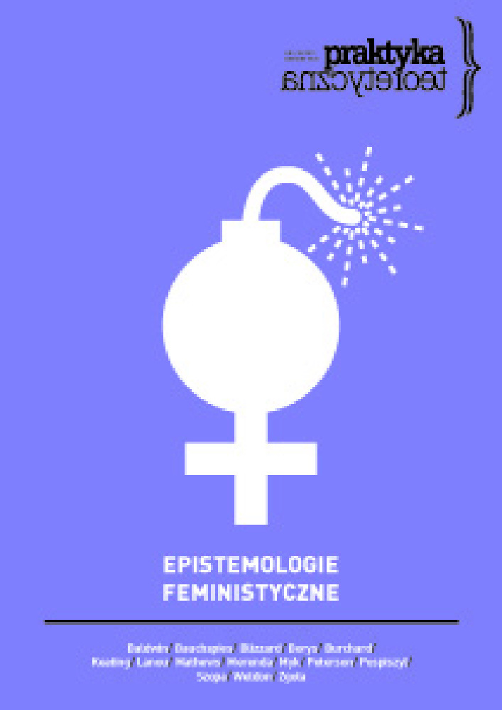 Journal cover Praktyka Teoretyczna, volume 10, no. 4, year 2013, title Feminist Epistemologies