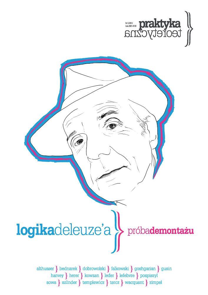 Okładka czasopisma Praktyka Teoretyczna, tom 5, rok 2012, tytuł LOGIKA DELEUZE'A – PRÓBA DEMONTAŻU