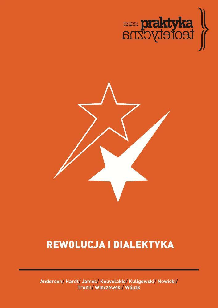 Okładka czasopisma Praktyka Teoretyczna, tom 20, nr 2, rok 2016, tytuł REWOLUCJA I DIALEKTYKA