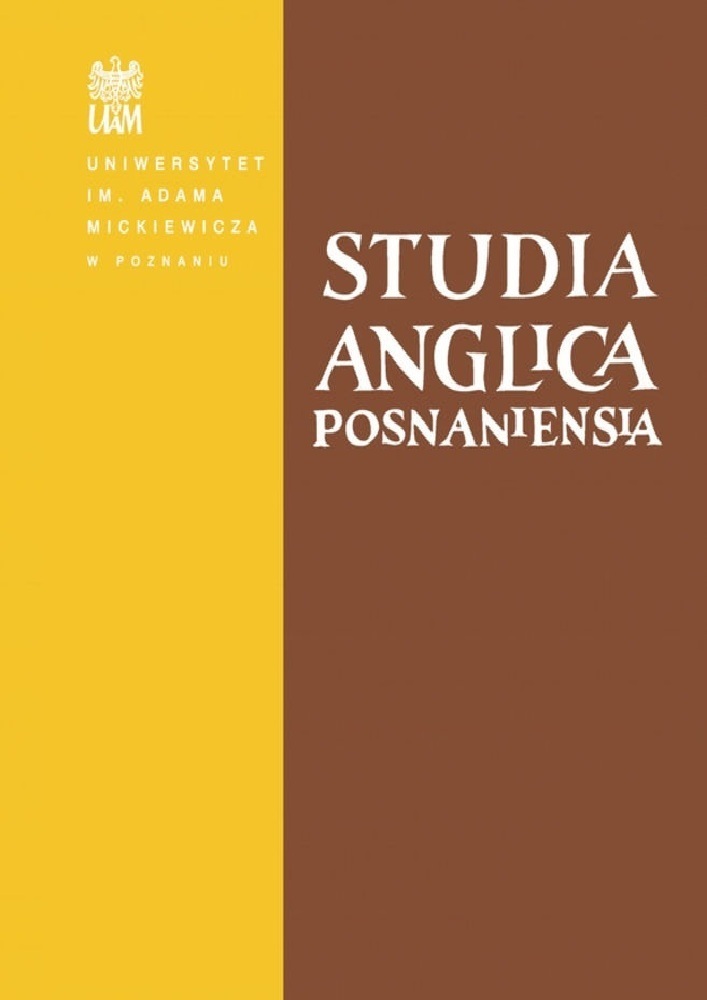 Journal cover Studia Anglica Posnaniensia, volume 48, no. 1, year 2013