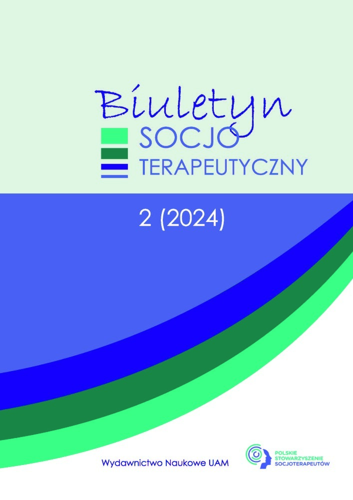 Okładka czasopisma Biuletyn Socjoterapeutyczny, nr 2, rok 2024