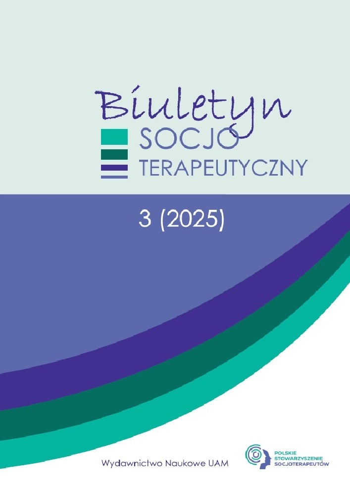 Okładka czasopisma Biuletyn Socjoterapeutyczny, nr 3, rok 2025