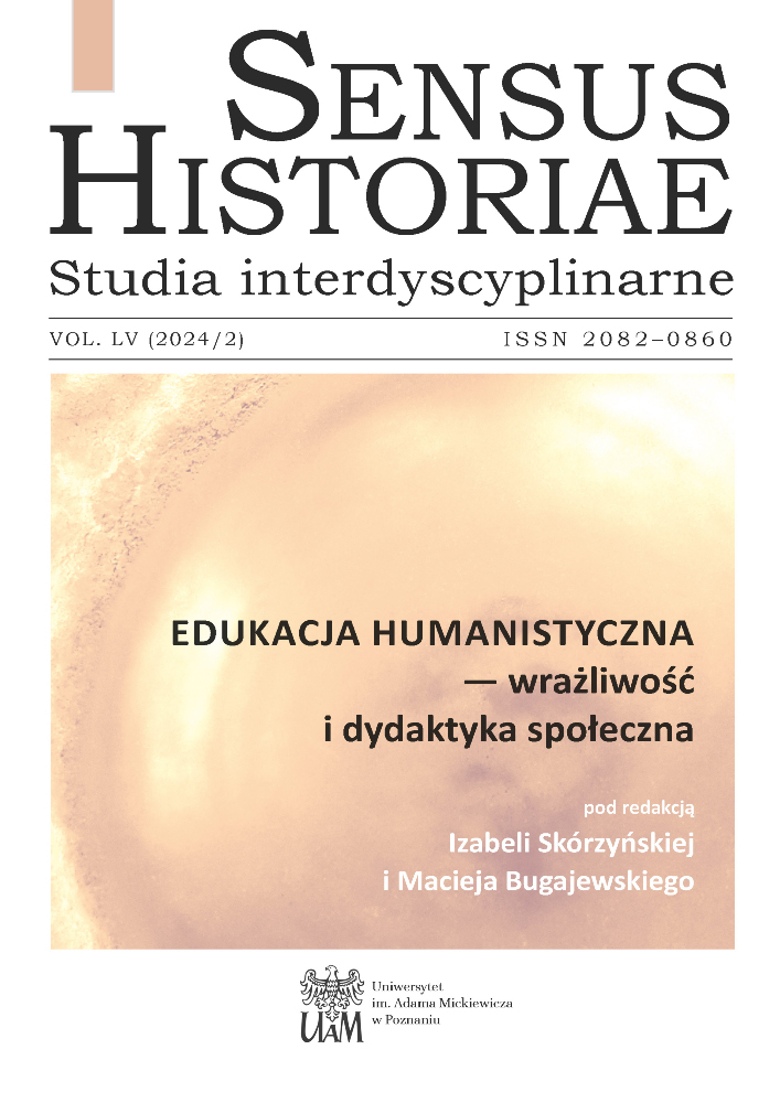 Journal cover Sensus Historiae, volume 55, no. 2, year 2024