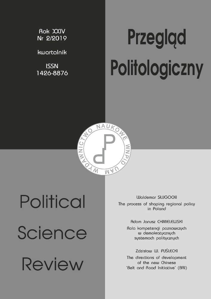 Okładka czasopisma Przegląd Politologiczny, nr 2, rok 2019