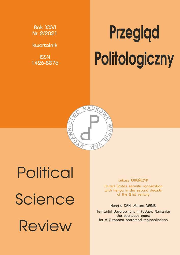 Okładka czasopisma Przegląd Politologiczny, nr 2, rok 2021