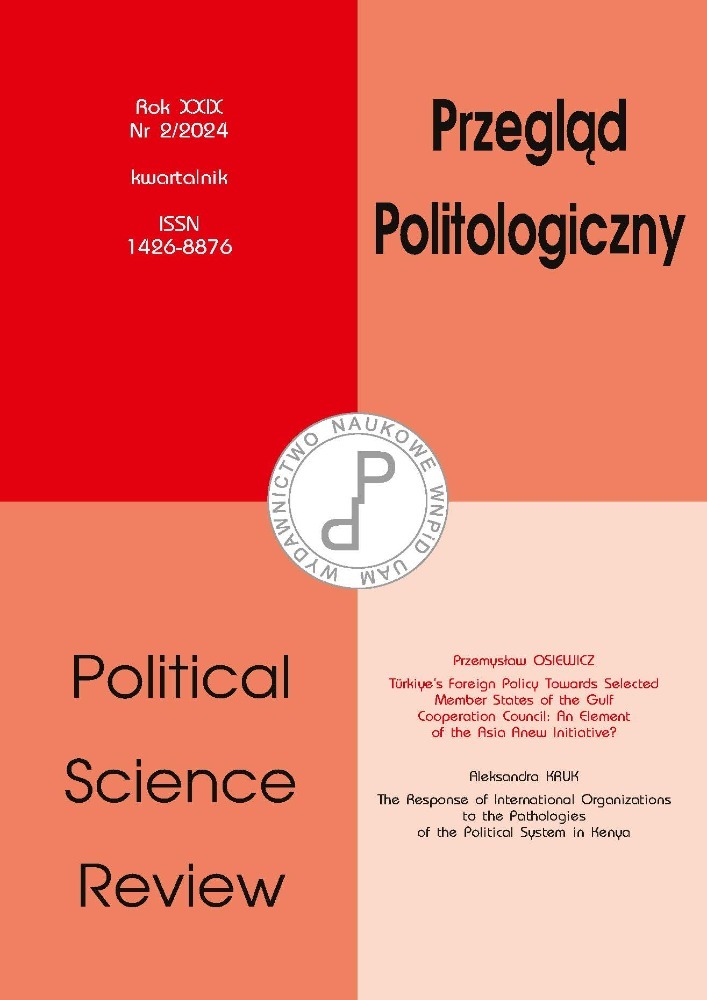 Okładka czasopisma Przegląd Politologiczny, nr 2, rok 2024
