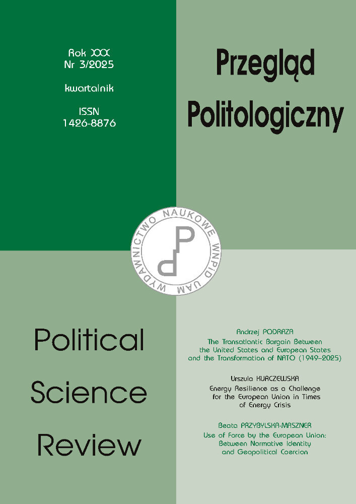 Okładka czasopisma Przegląd Politologiczny, nr 3, rok 2025