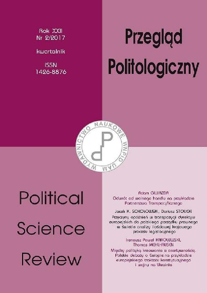 Okładka czasopisma Przegląd Politologiczny, nr 2, rok 2017