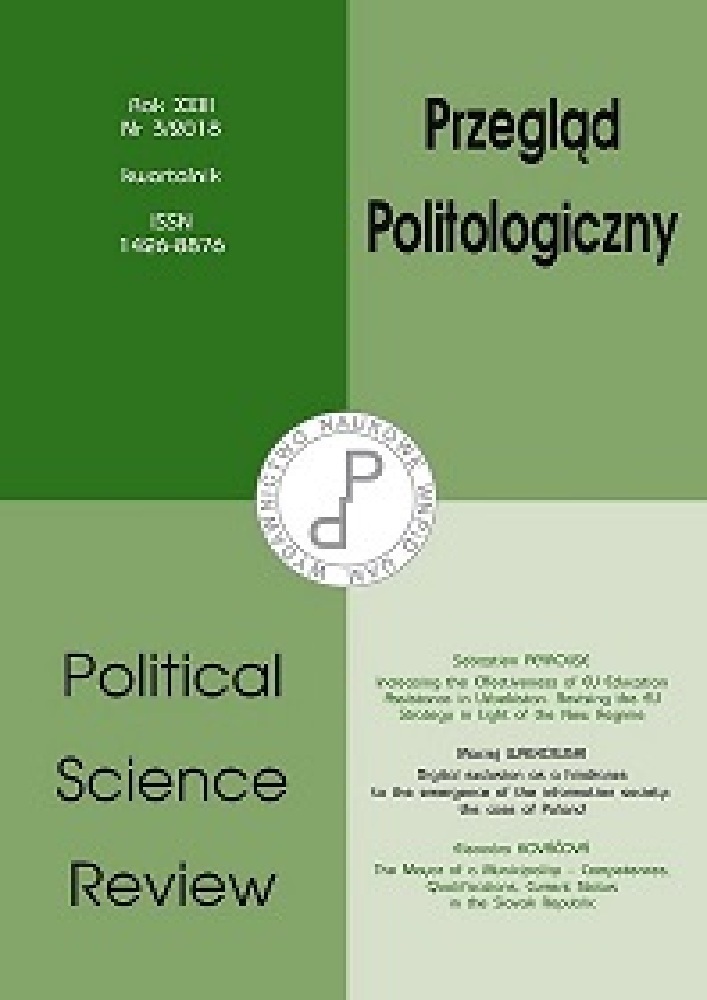Okładka czasopisma Przegląd Politologiczny