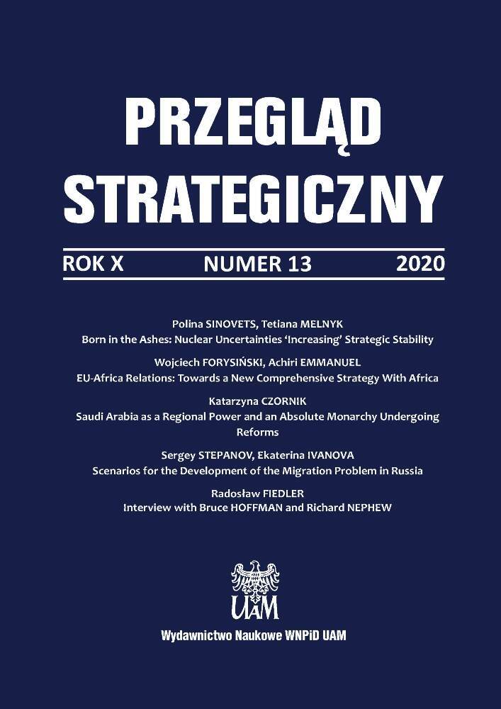 Okładka czasopisma Przegląd Strategiczny, nr 13, rok 2020