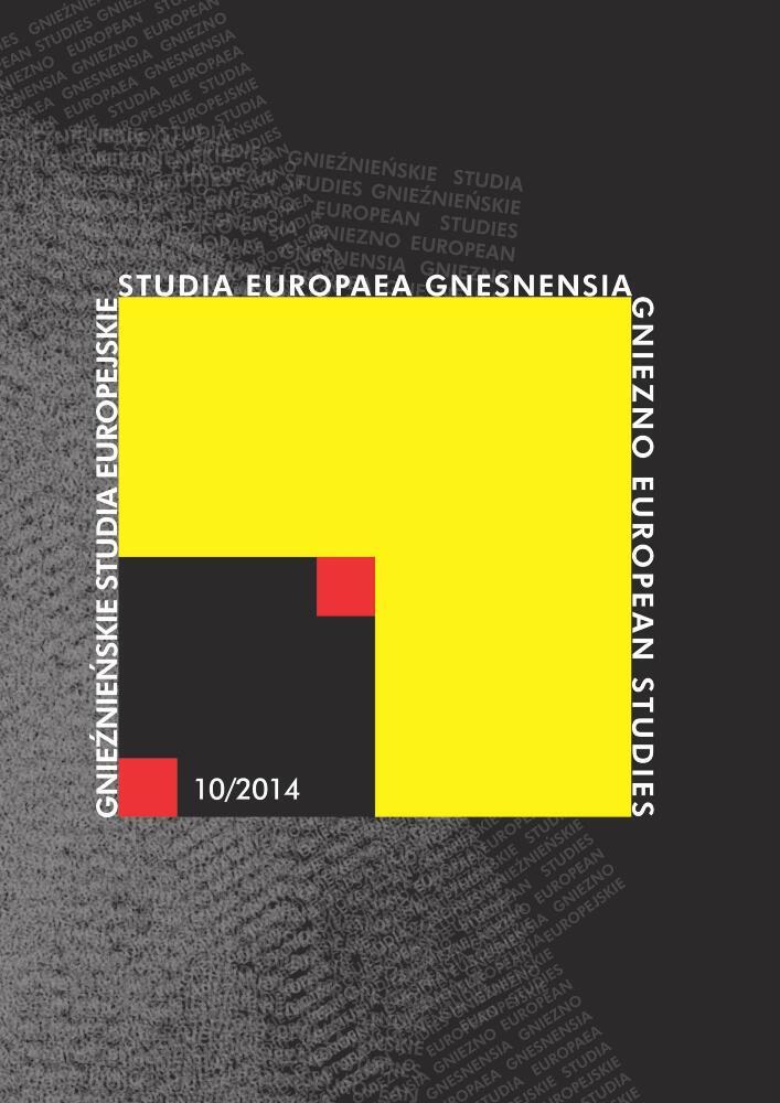 Okładka czasopisma Studia Europaea Gnesnensia, nr 10, rok 2014