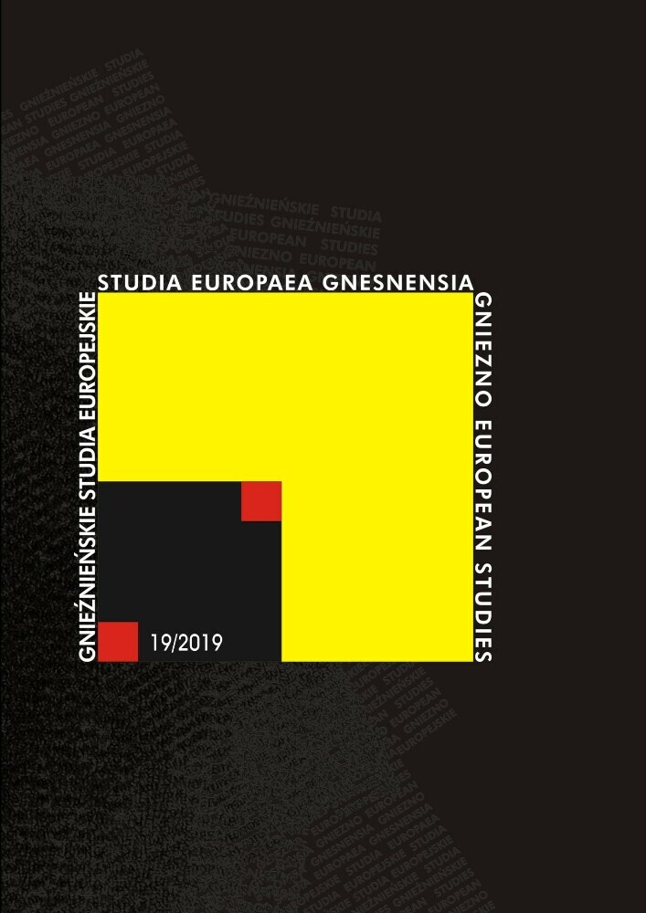 Okładka czasopisma Studia Europaea Gnesnensia, nr 19, rok 2019
