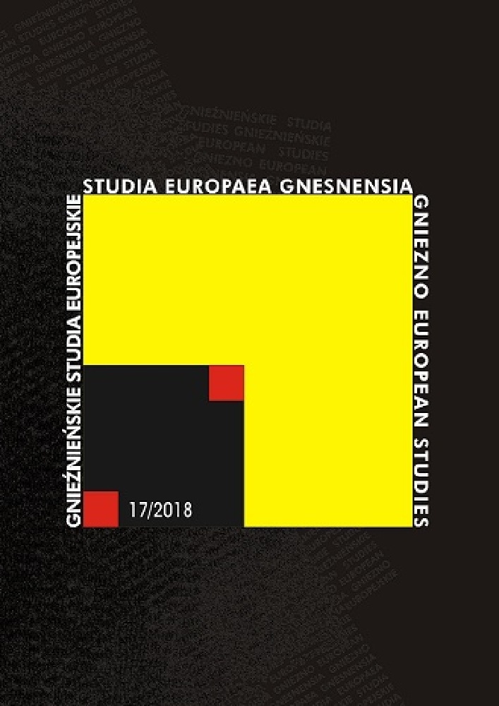 Okładka czasopisma Studia Europaea Gnesnensia, nr 17, rok 2018