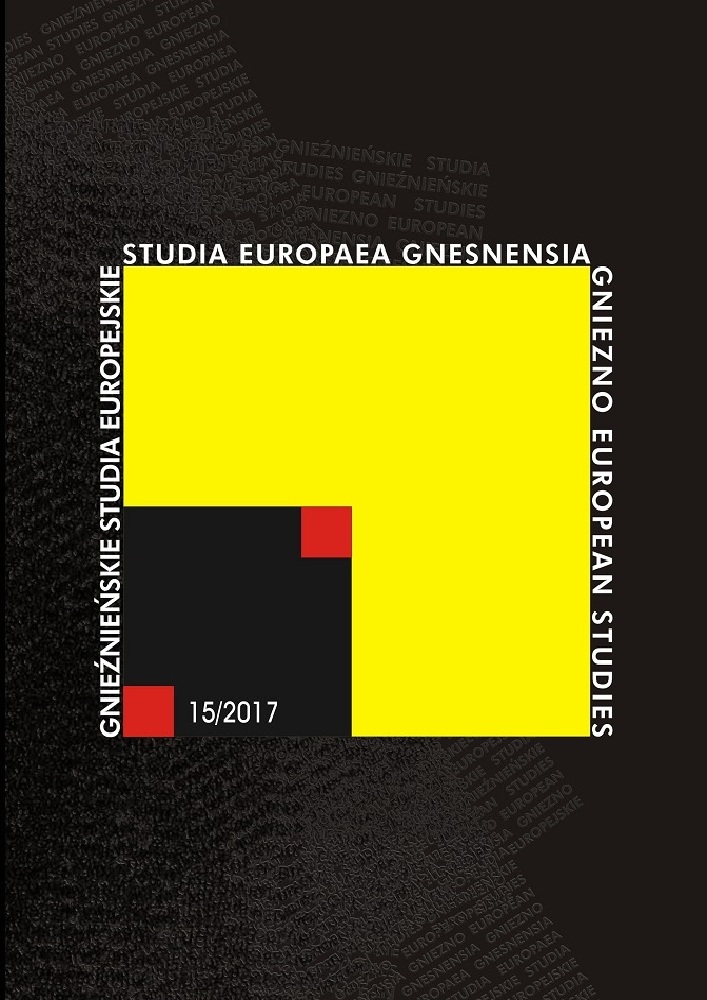 Okładka czasopisma Studia Europaea Gnesnensia, nr 15, rok 2017