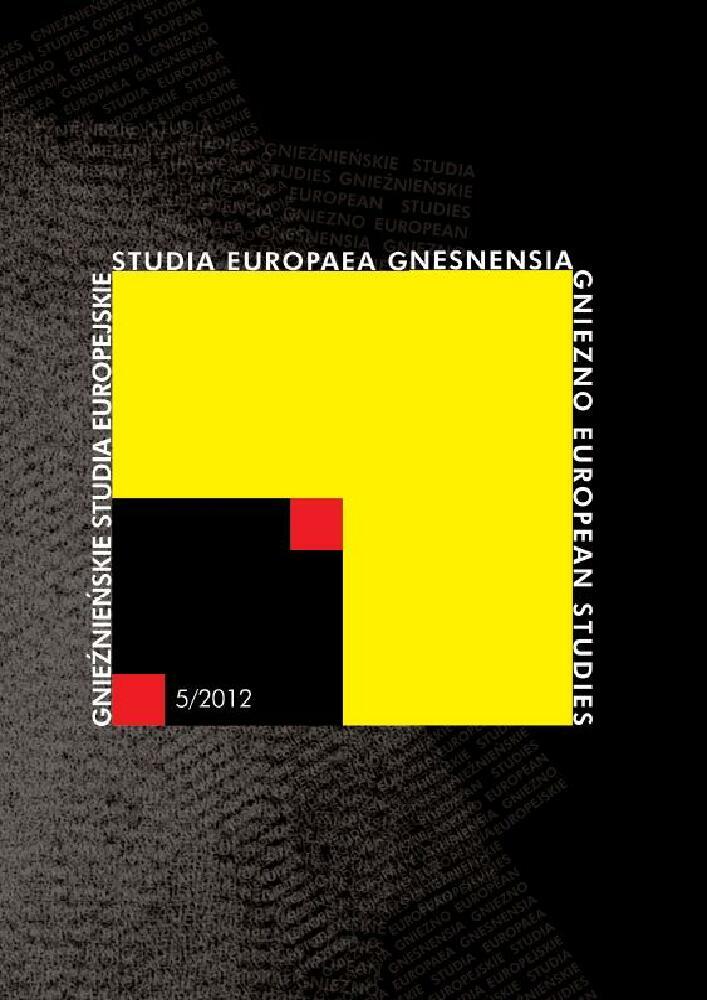Okładka czasopisma Studia Europaea Gnesnensia, nr 5, rok 2012