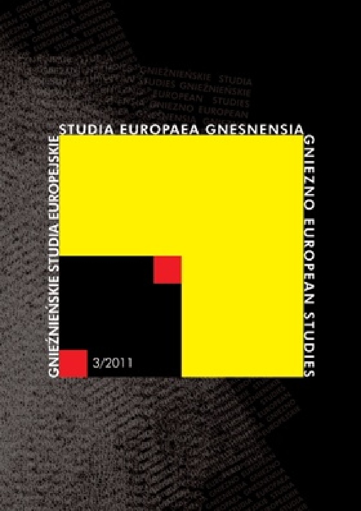 Okładka czasopisma Studia Europaea Gnesnensia, nr 3, rok 2011