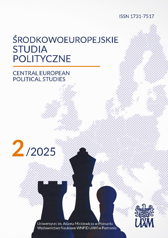 Journal cover Central European Political Studies, no. 2, year 2025