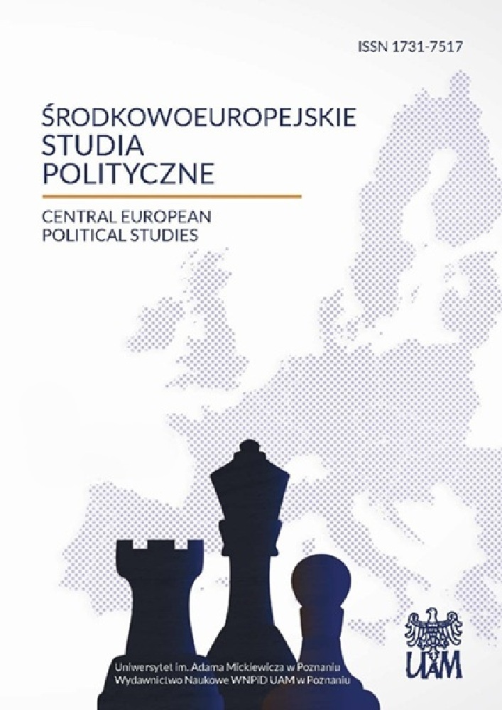 Okładka czasopisma Środkowoeuropejskie Studia Polityczne, nr 2, rok 2014