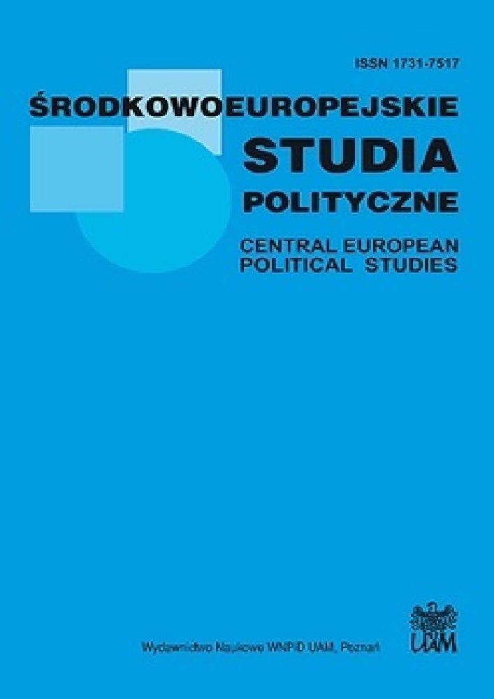 Okładka czasopisma Środkowoeuropejskie Studia Polityczne