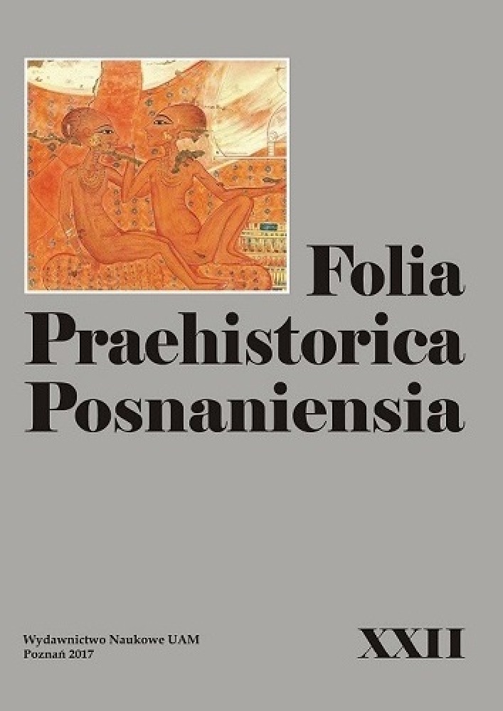 Okładka czasopisma Folia Praehistorica Posnaniensia, tom 22, rok 2017