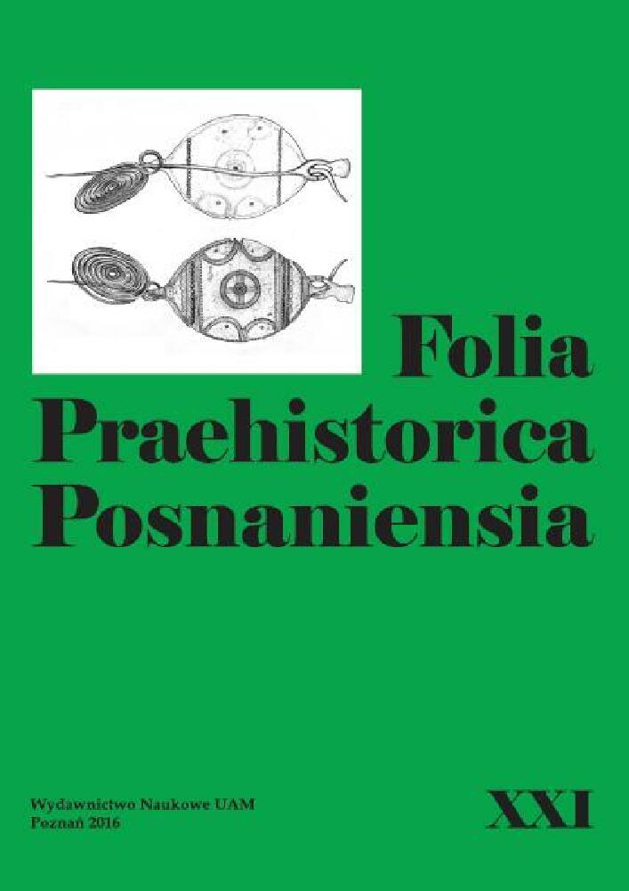 Okładka czasopisma Folia Praehistorica Posnaniensia, tom 21, rok 2016