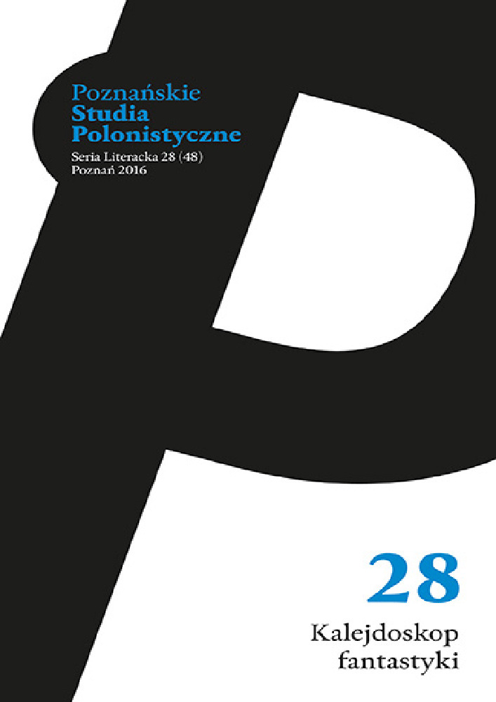 Okładka czasopisma Poznańskie Studia Polonistyczne. Seria Literacka, nr 28, rok 2016, tytuł Kalejdoskop fantastyki