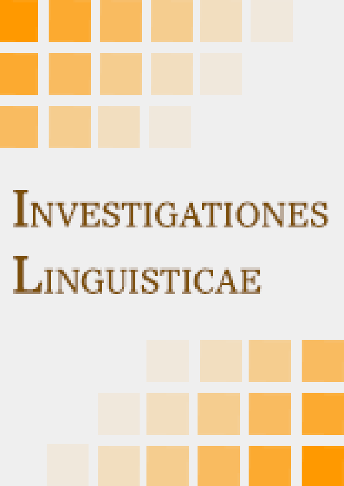 Okładka czasopisma  Investigationes Linguisticae