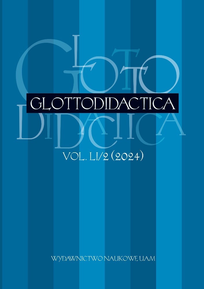 Journal cover Glottodidactica, volume 51, no. 2, year 2024