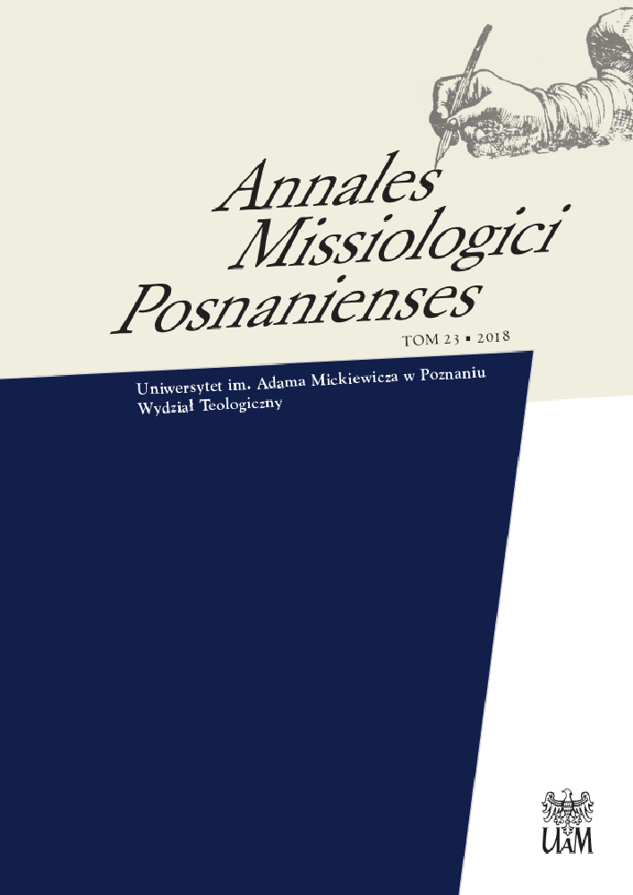Okładka czasopisma Annales Missiologici Posnanienses, tom 23, rok 2018