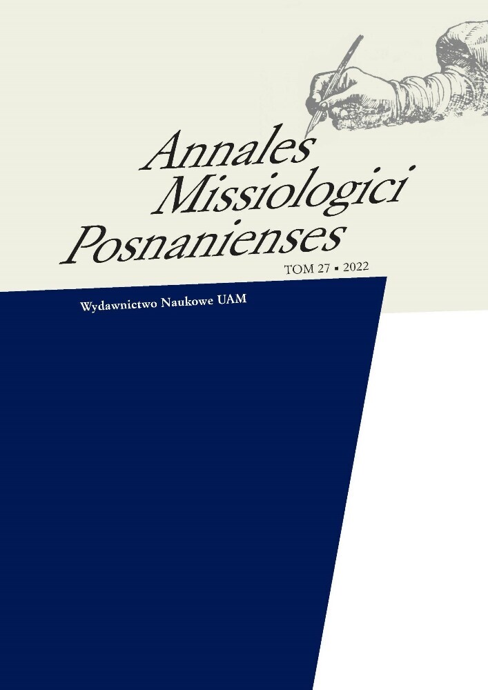 Okładka czasopisma Annales Missiologici Posnanienses, tom 27, rok 2022