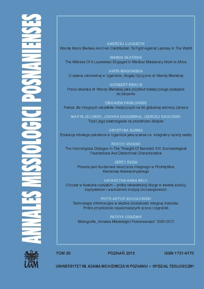 Okładka czasopisma Annales Missiologici Posnanienses, tom 20, rok 2015