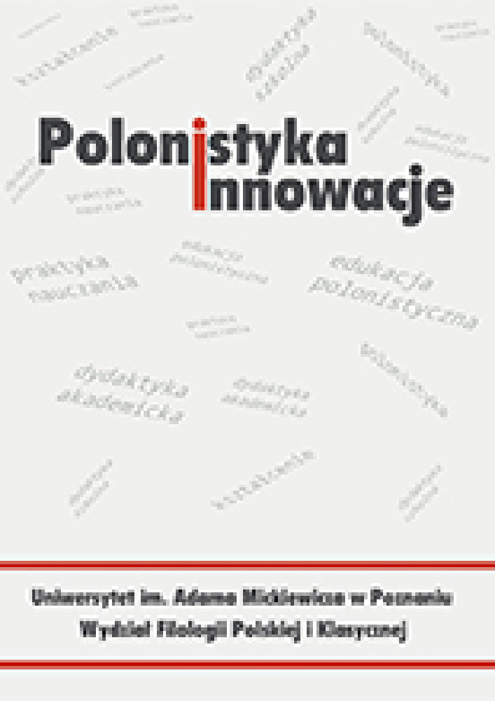 Okładka czasopisma Polonistyka. Innowacje