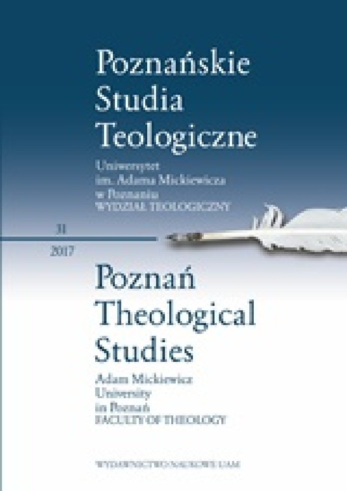Okładka czasopisma Poznańskie Studia Teologiczne, tom 31, rok 2017