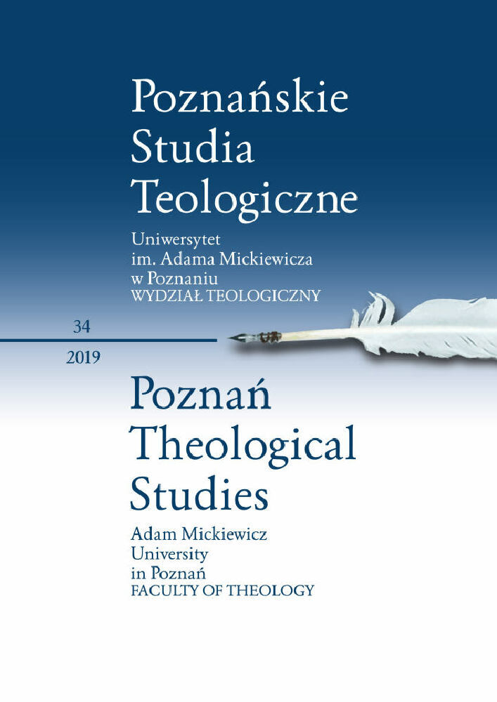Okładka czasopisma Poznańskie Studia Teologiczne, tom 34, rok 2019