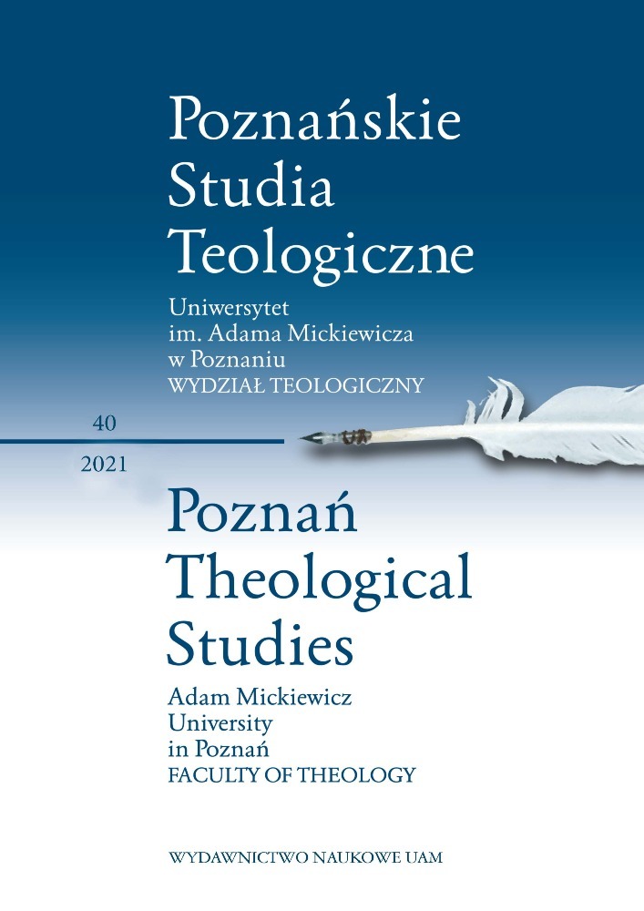 Okładka czasopisma Poznańskie Studia Teologiczne, tom 40, rok 2021