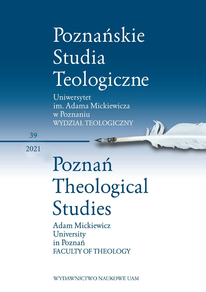 Okładka czasopisma Poznańskie Studia Teologiczne, tom 39, rok 2021