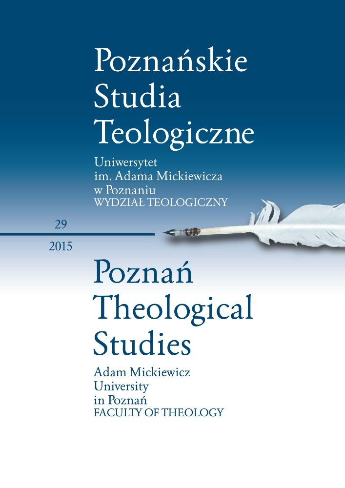 Okładka czasopisma Poznańskie Studia Teologiczne, tom 29, rok 2015
