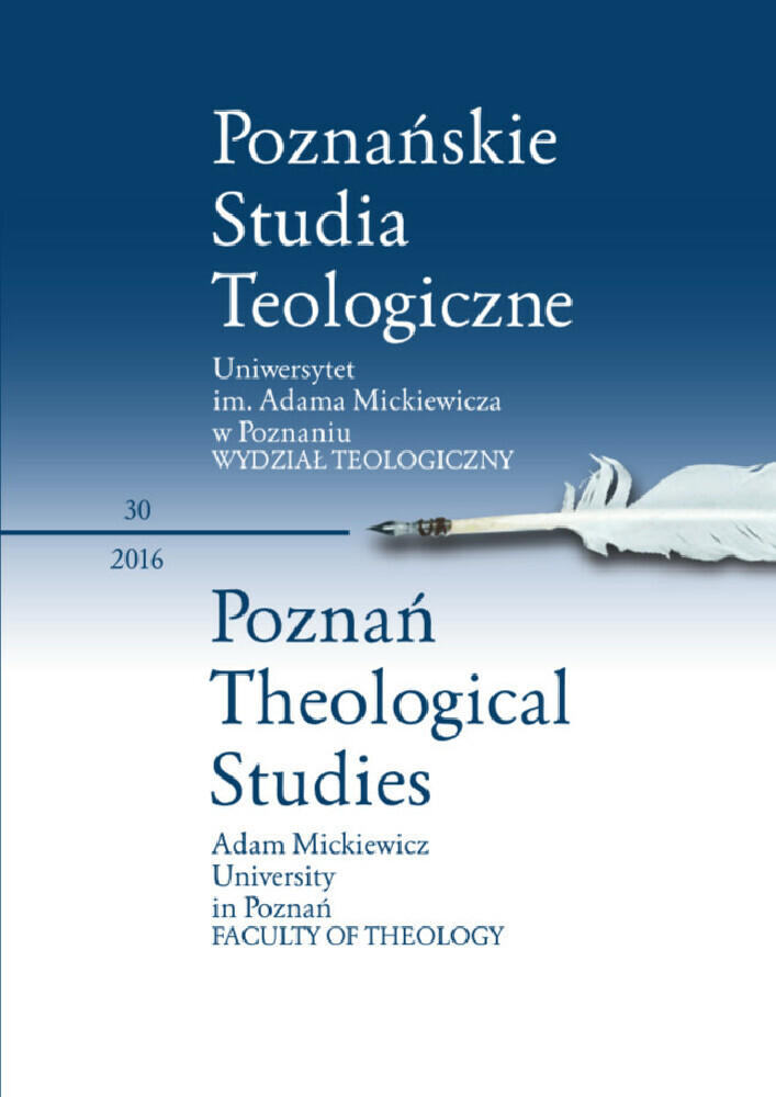 Okładka czasopisma Poznańskie Studia Teologiczne, tom 30, rok 2016