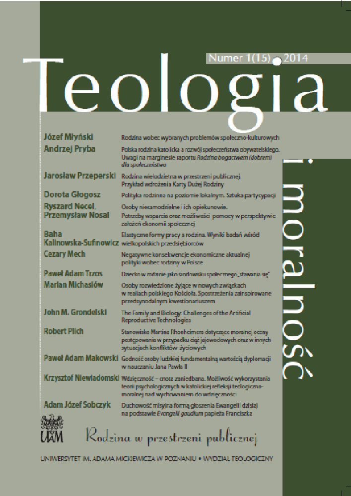 Okładka czasopisma Teologia i Moralność, tom 10, nr 1(17), rok 2015, tytuł Moralno-duchowy wymiar sakramentu chrztu