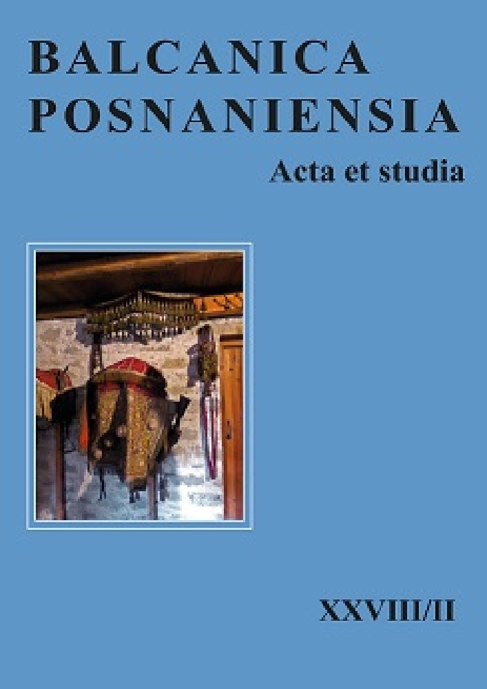 Journal cover Balcanica Posnaniensia. Acta et studia, volume 28, no. 2, year 2021