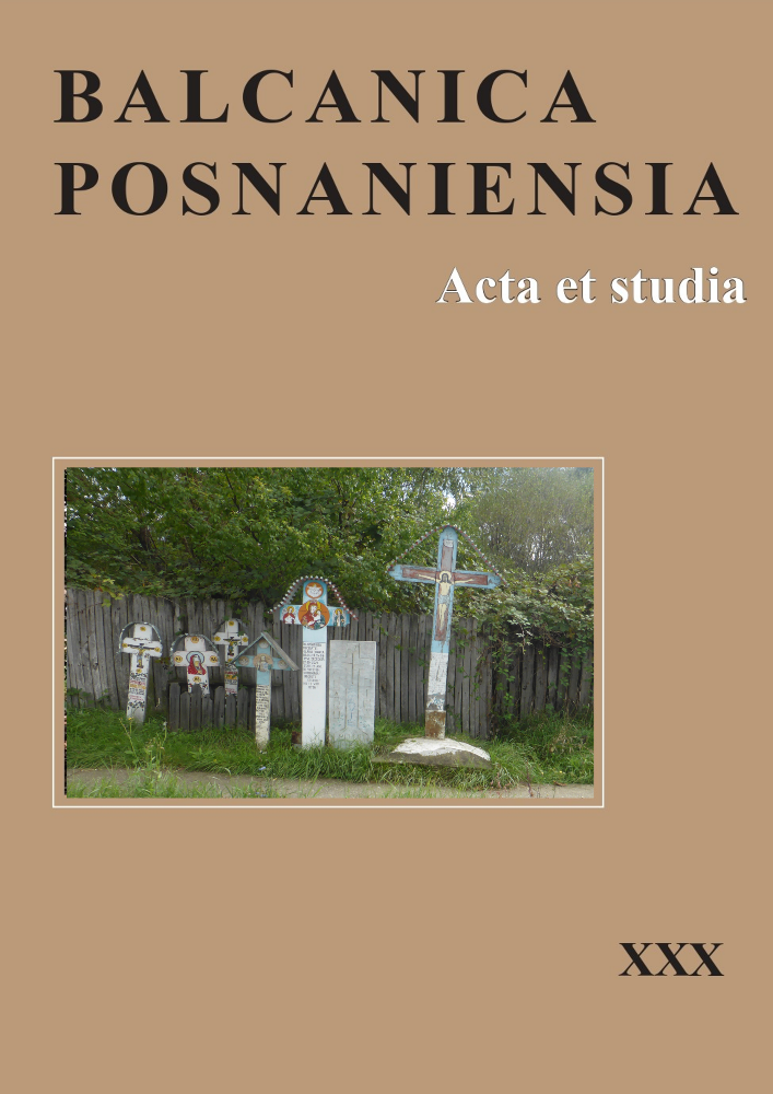 Journal cover Balcanica Posnaniensia. Acta et studia, volume 30, year 2023