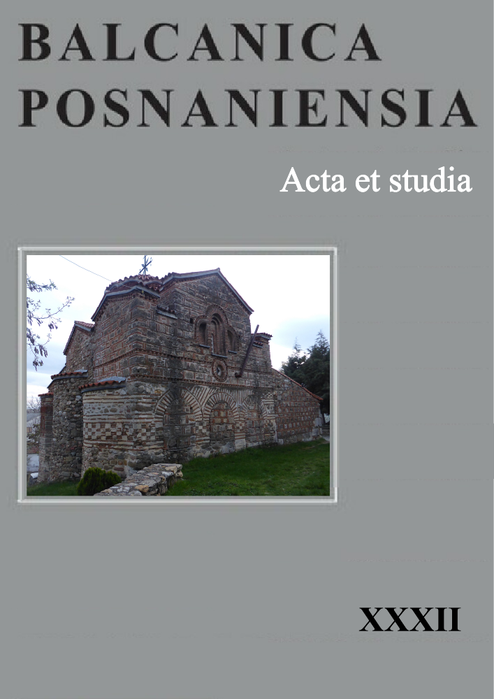 Journal cover Balcanica Posnaniensia. Acta et studia, volume 32, year 2025, title Balcanica Posnaniensia. Acta et studia
