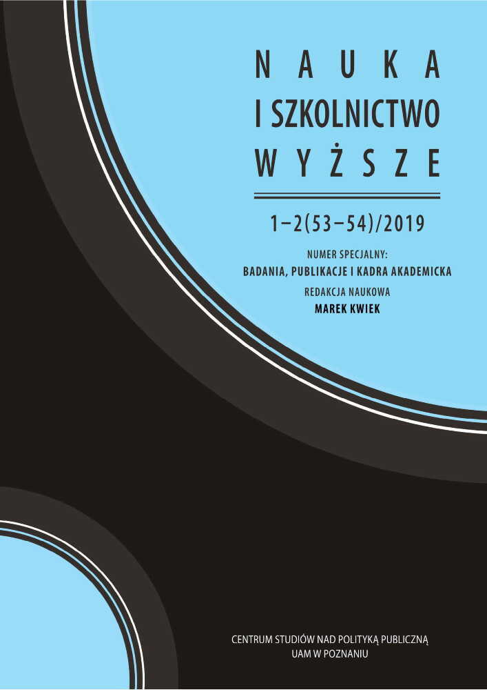 Okładka czasopisma Nauka i Szkolnictwo Wyższe