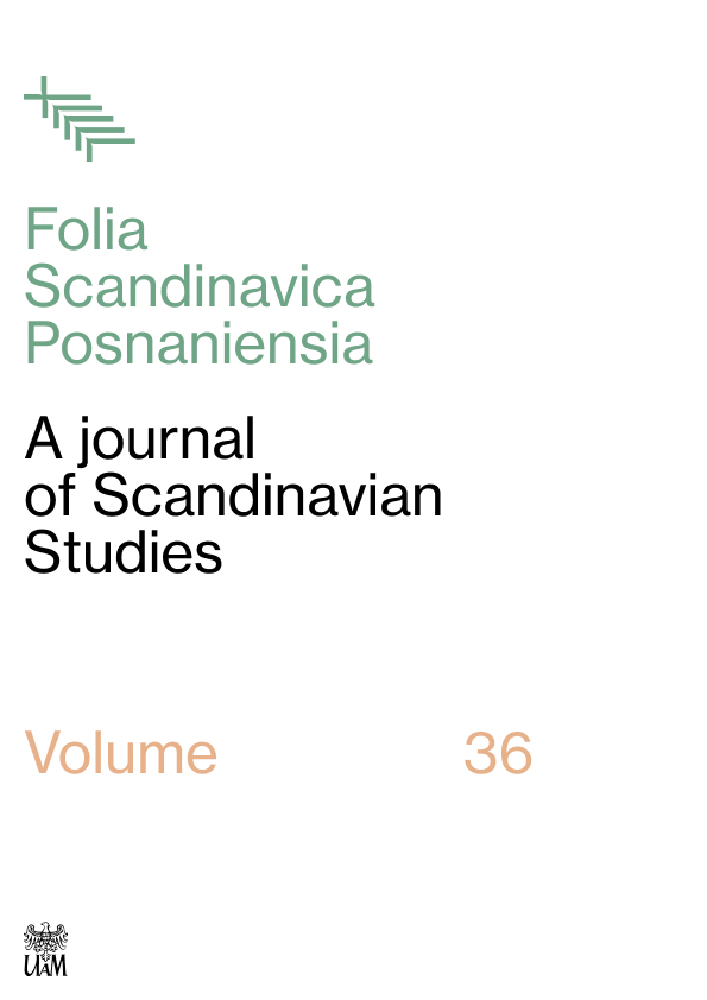 Journal cover Folia Scandinavica Posnaniensia, volume 36, year 2024