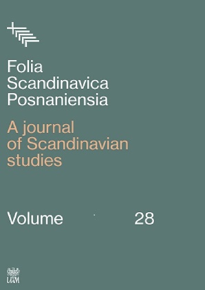 Okładka czasopisma Folia Scandinavica Posnaniensia
