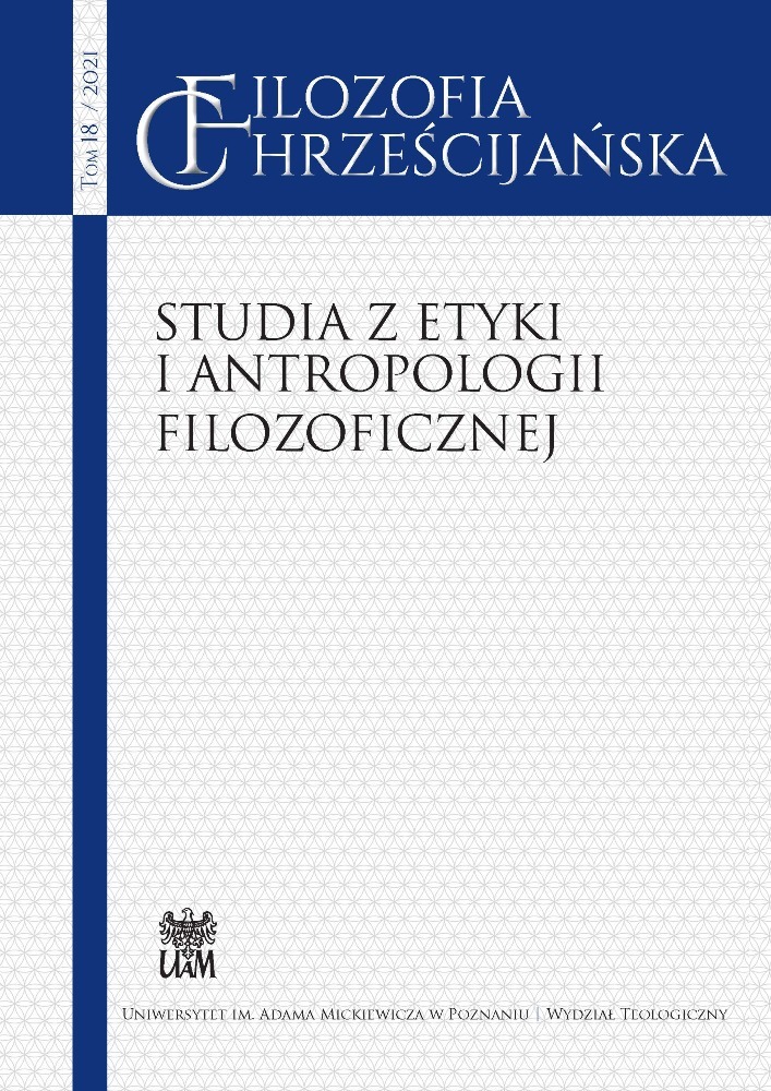 Journal cover Filozofia Chrześcijańska, volume 18, year 2021