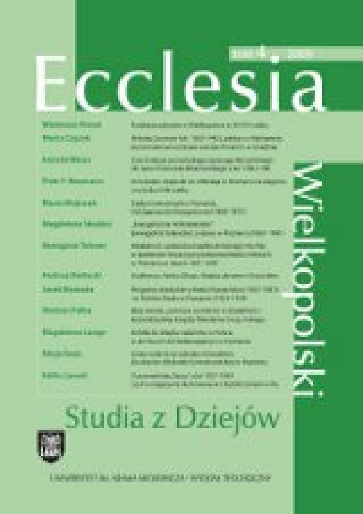 Okładka czasopisma Ecclesia. Studia z Dziejów Wielkopolski, nr 4, rok 2009